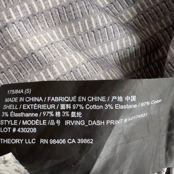 Theory Mens Button Up Long Sleeve Shirt - Picture 7 of 8